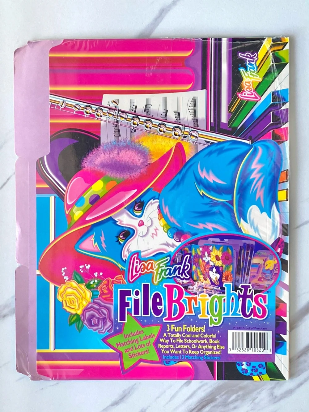 VTG Lisa Frank kittens file folders 4pc set - SIP